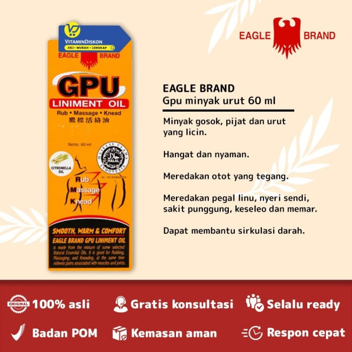 CAP LANG MINYAK URUT GPU 60 ML