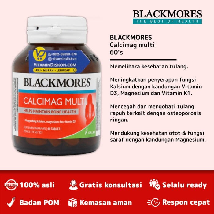 BLACKMORES CALCIMAG MULTI BPOM KALBE - 60 TAB