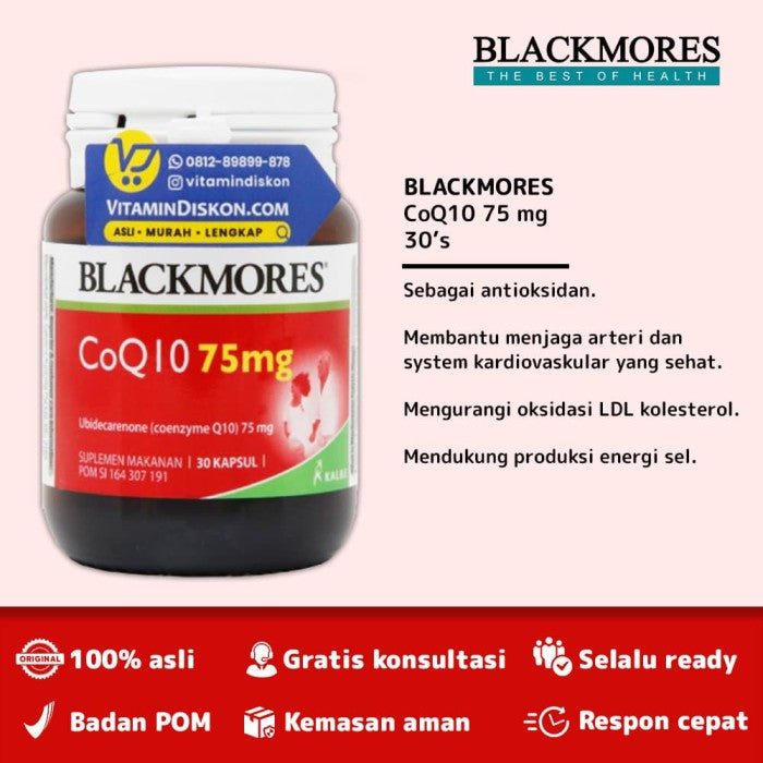 BLACKMORES COQ10 75MG BPOM KALBE - 30 CAPS