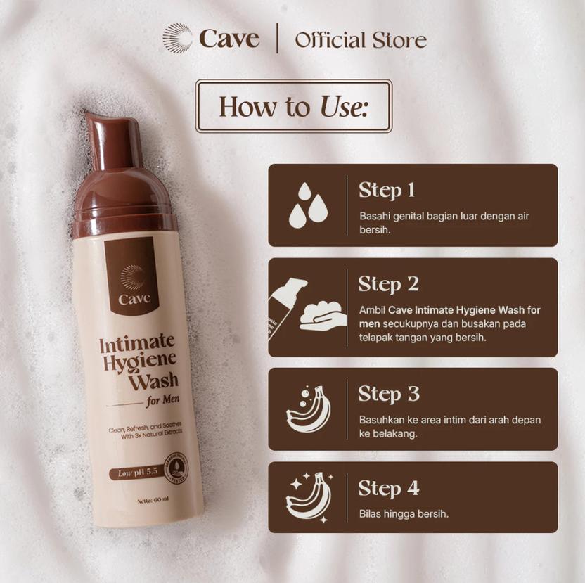 CAVE INTIMATE HYGIENE WASH FOR MEN 60ML