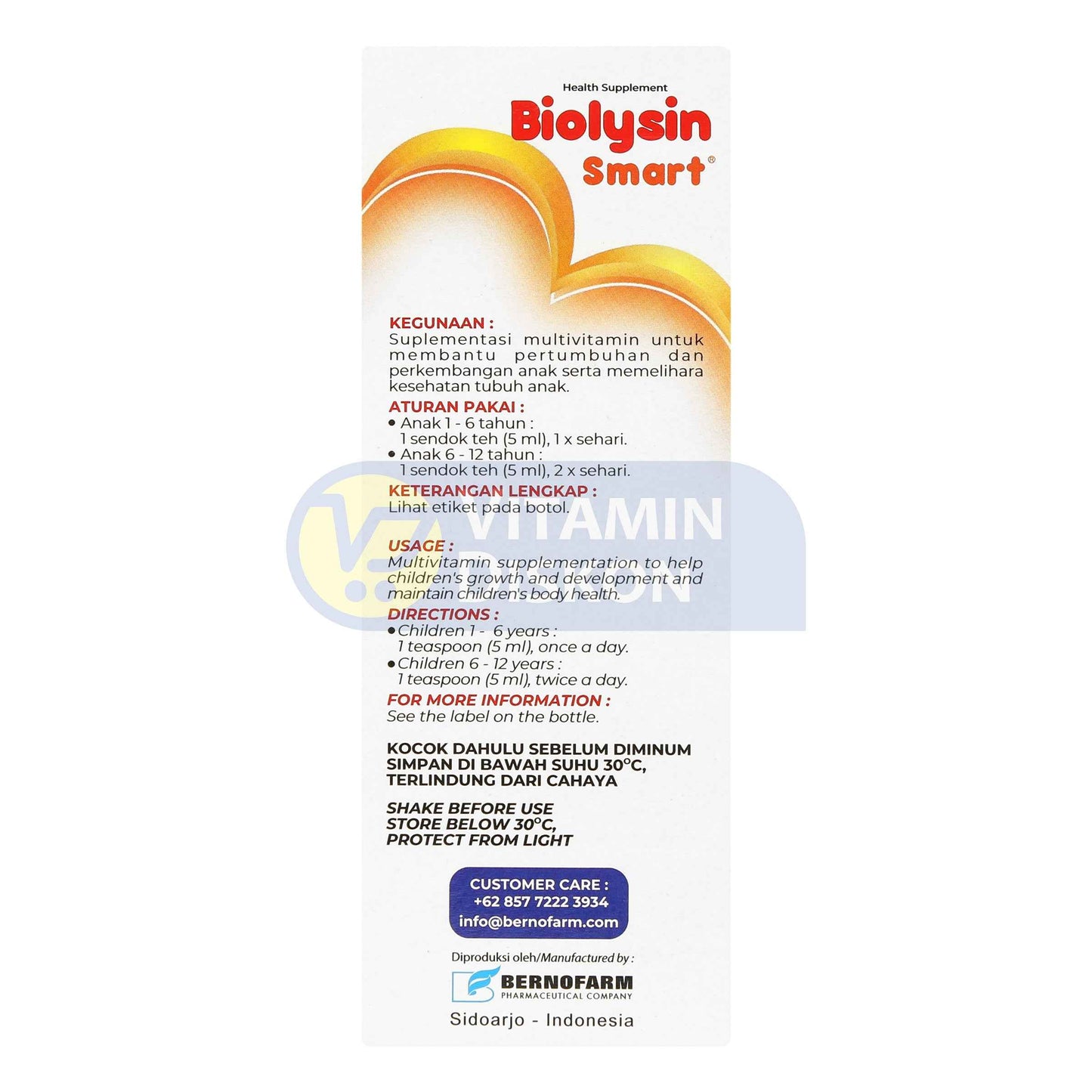 BIOLYSIN SMART JERUK 100 ML