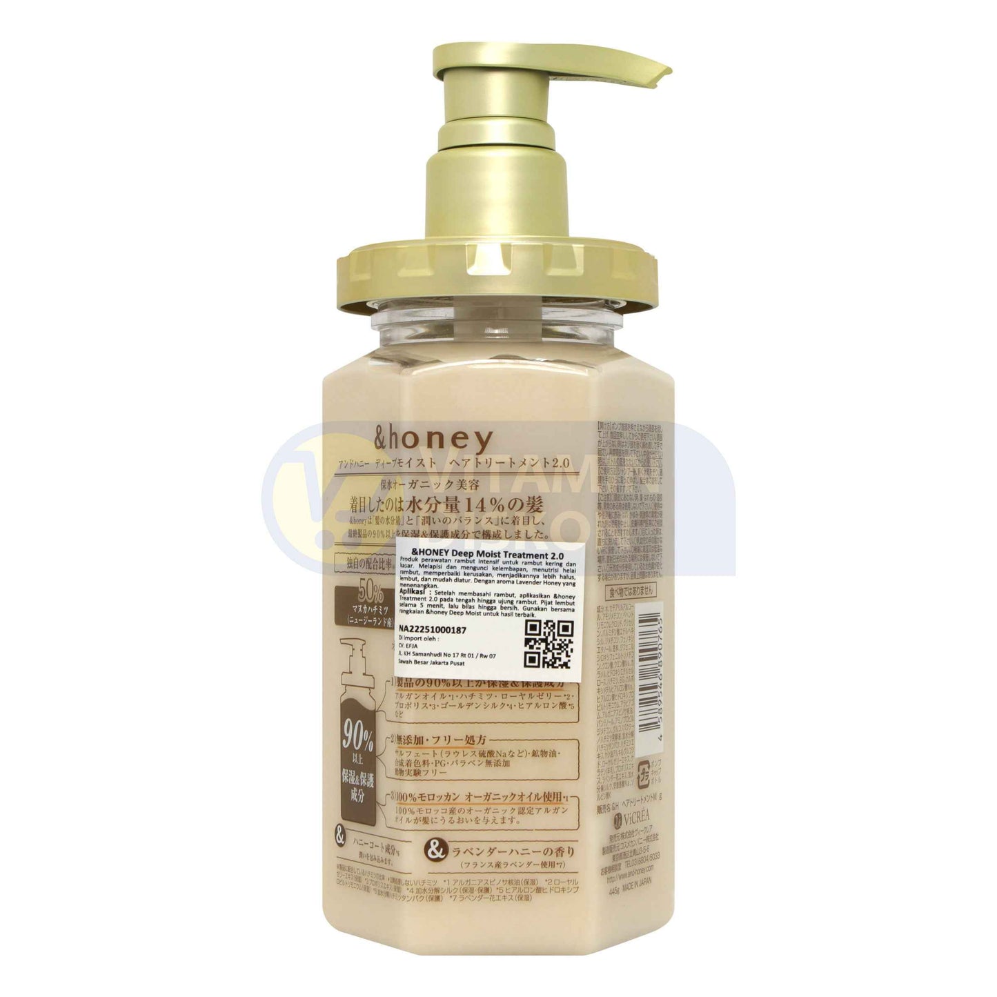 &HONEY DEEP MOIST HAIR TREATMENT 2.0 445 GR