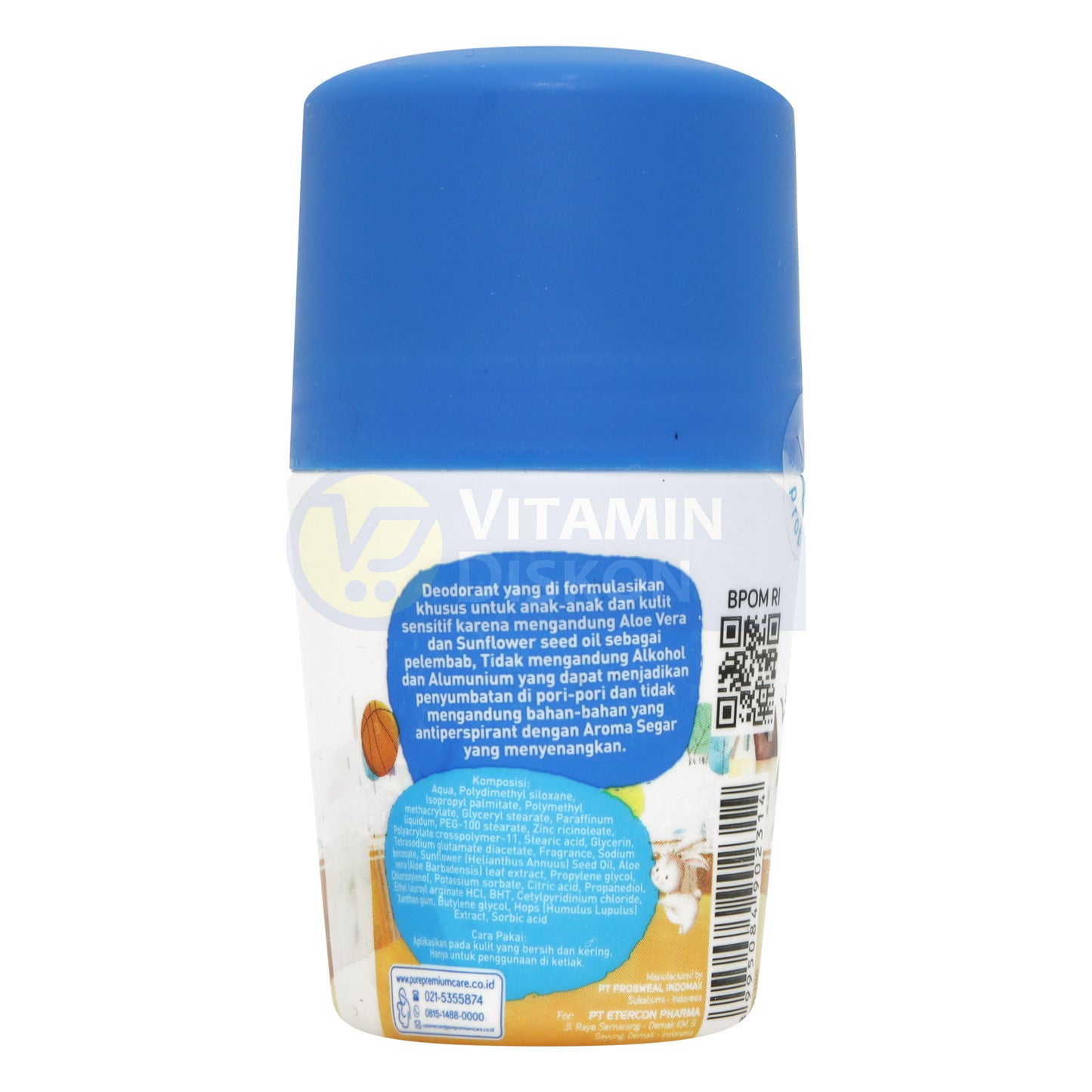 PUREKIDS DEODORANT SPORTY GRAPEFRUIT 50ML