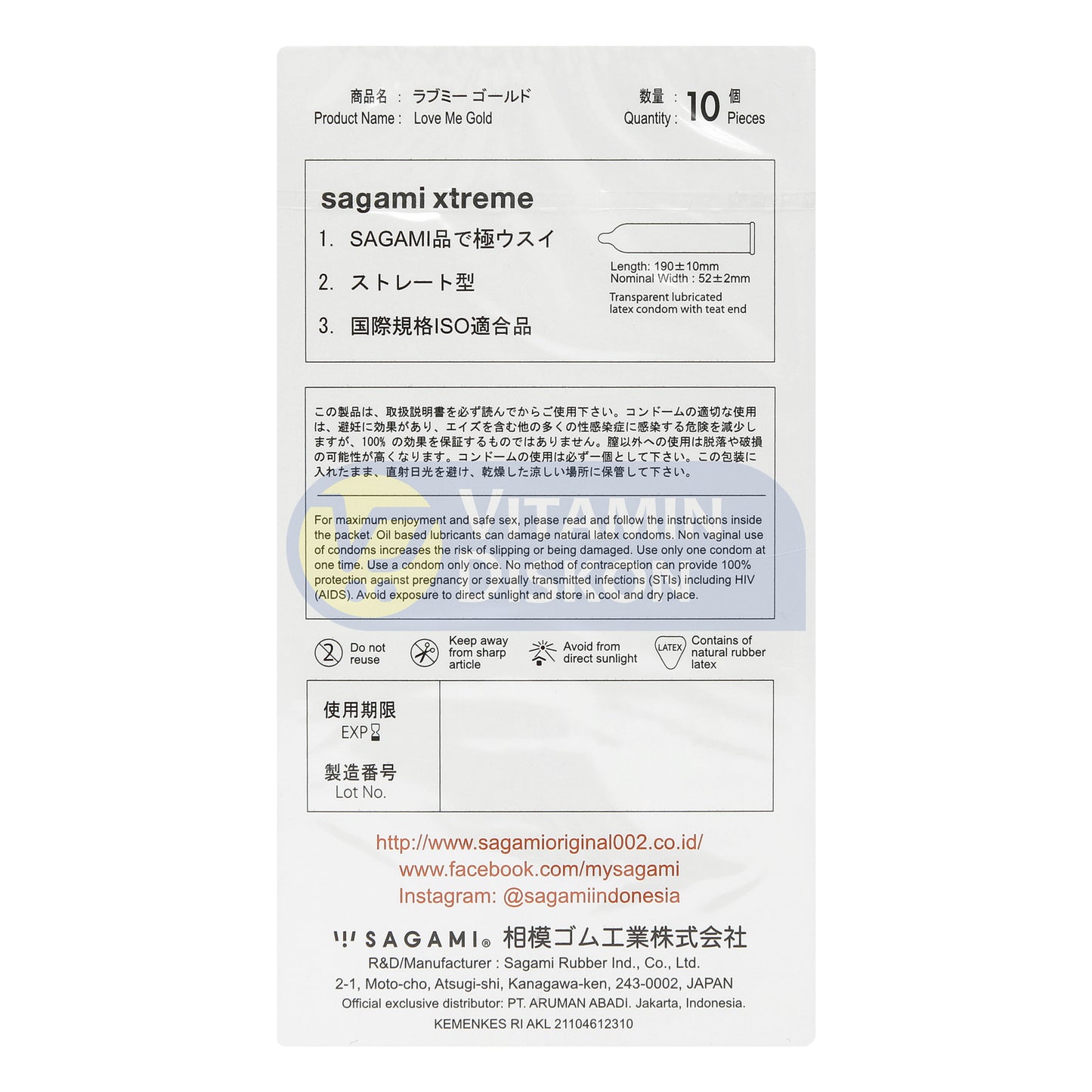 SAGAMI XTREME SUPERTHIN ISI 10 PCS