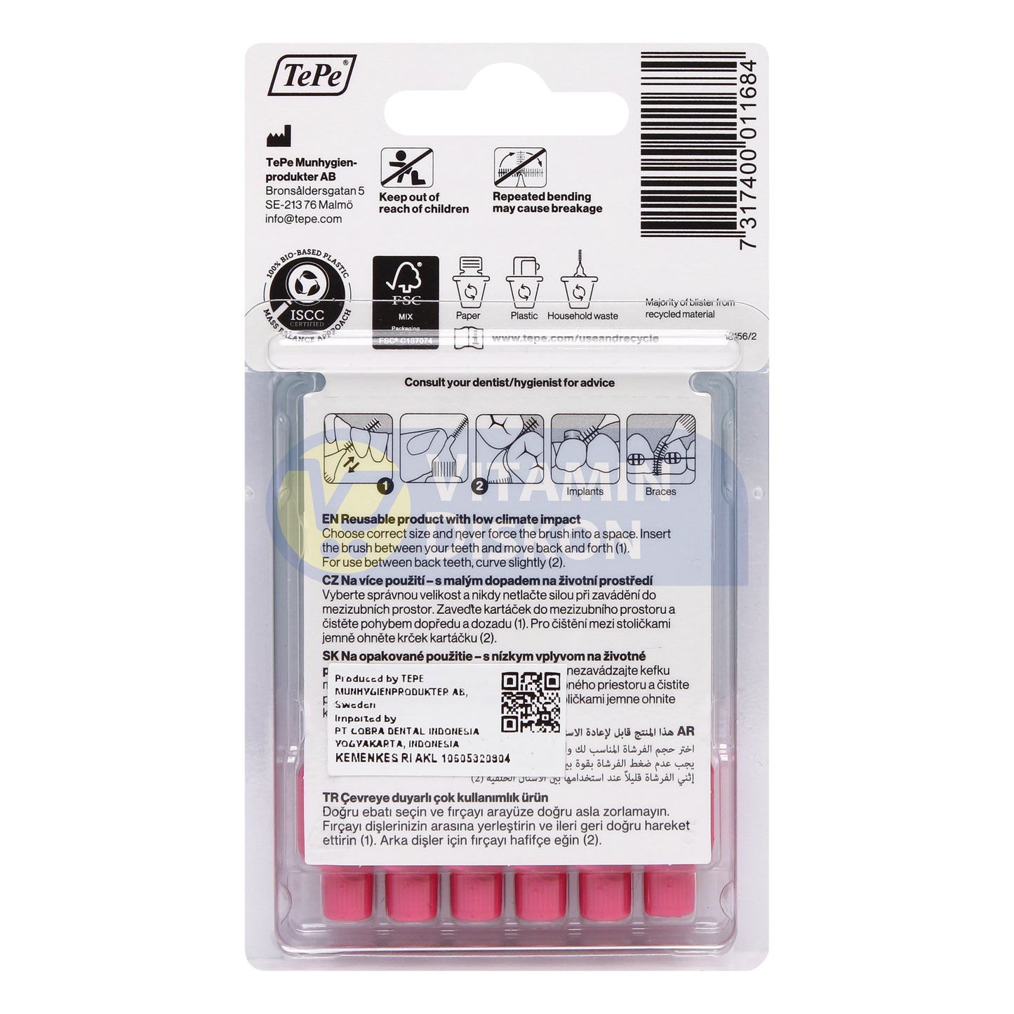 TEPE INTERDENTAL BRUSH ORIGINAL PINK