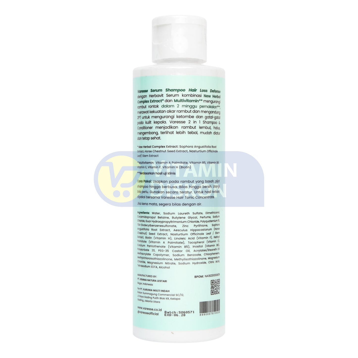 VARESSE SERUM SHAMPOO - 180ML