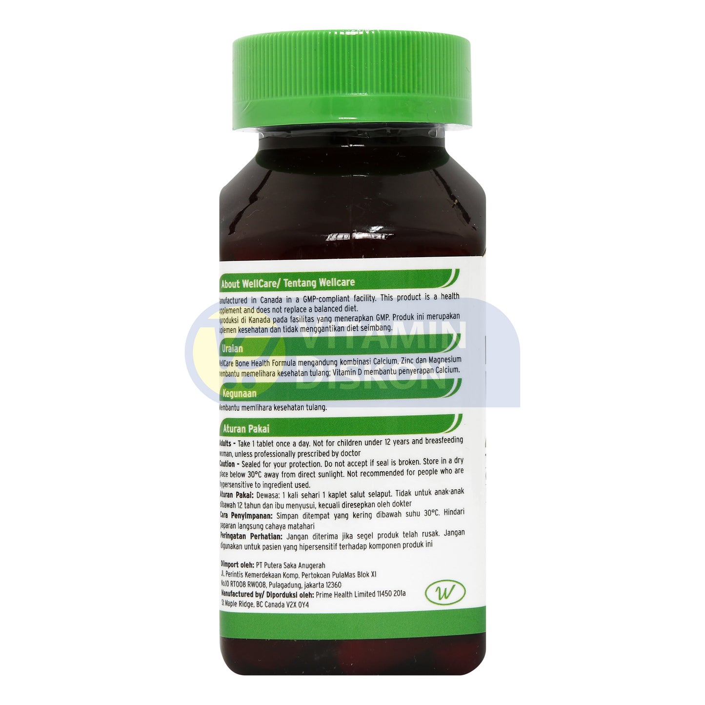 WELLCARE BONE HEALTH FORMULA 60 KAPLET