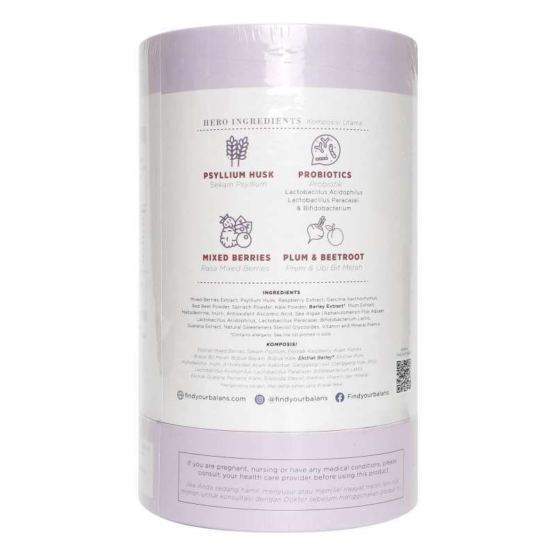 BALANS ACTIVE MIXED BERRIES FIBER AND PROBIOTICS DRINK 210GR