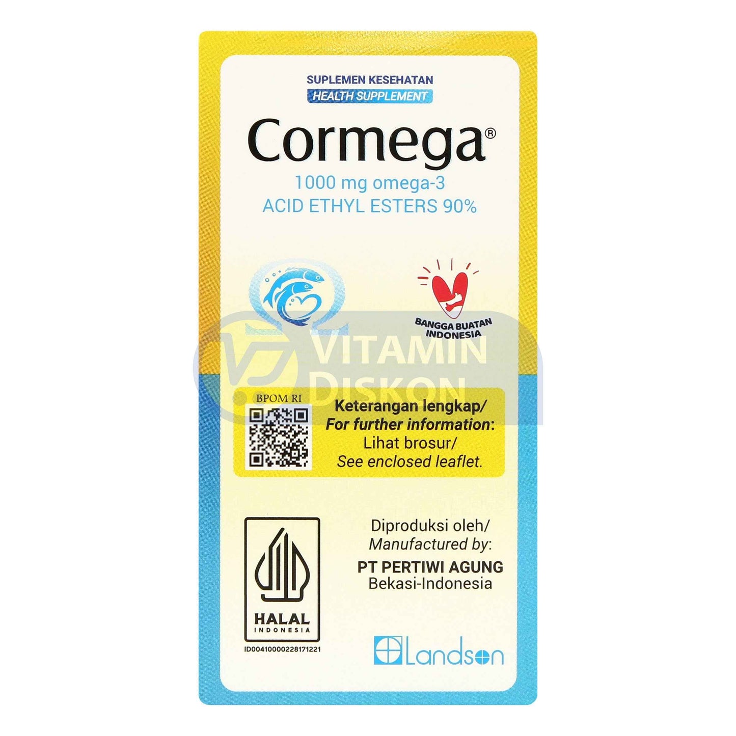 CORMEGA 1000 MG OMEGA 3 30 KAPSUL LUNAK