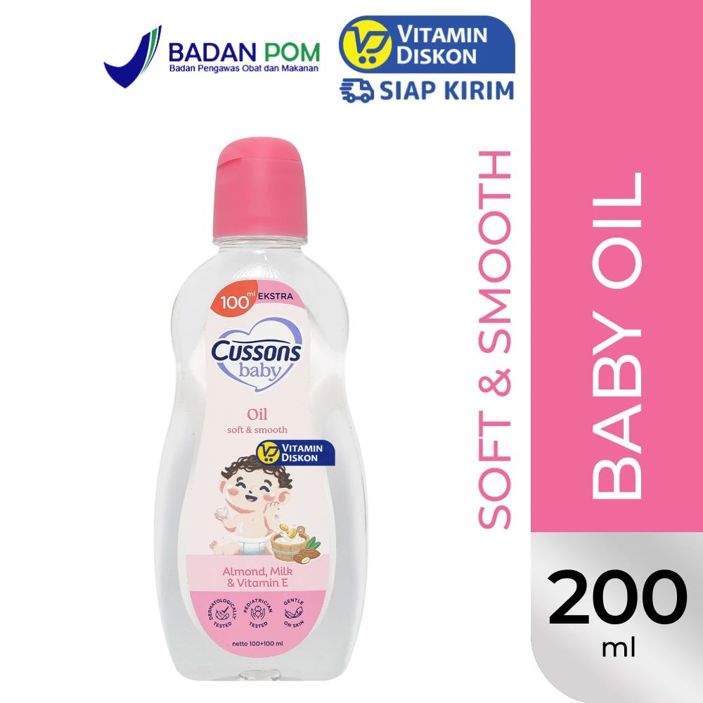 CUSSONS BABY OIL EXTRA FILL SOFT & SMOOTH 100ML+100ML