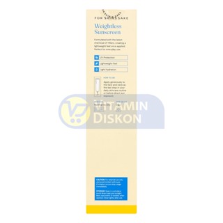 FOR SKIN'S SAKE FSS WEIGHTLESS SUNSCREEN SPF 50 PA ++++ 50ML