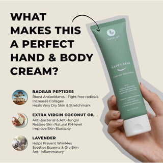 EUCALIE ORGANIC ANTI AGING HAND & BODY LOTION HAPPY SKIN 90ML