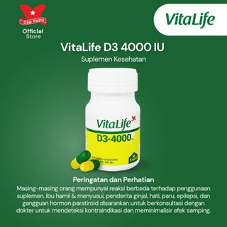 VITALIFE D3 4000 IU ISI 30 KAPSUL