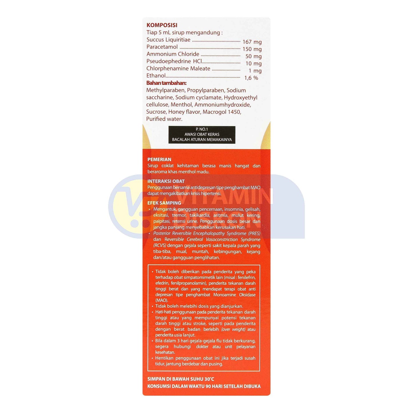 OBH COMBI BATUK FLU MADU 100 ML