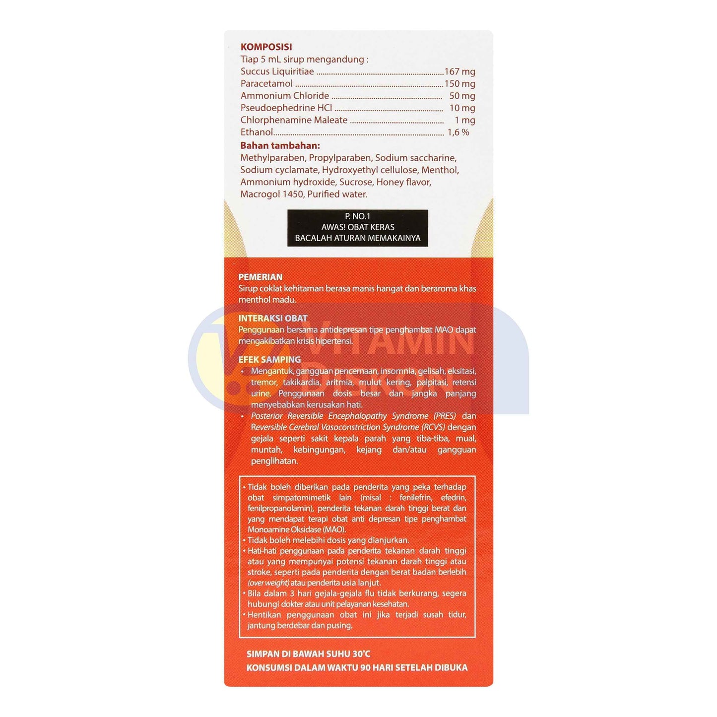 OBH COMBI BATUK FLU MADU 60 ML