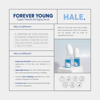HALE FOREVER YOUNG COPPER PEPTIDE ANTI AGING SERUM 15ML