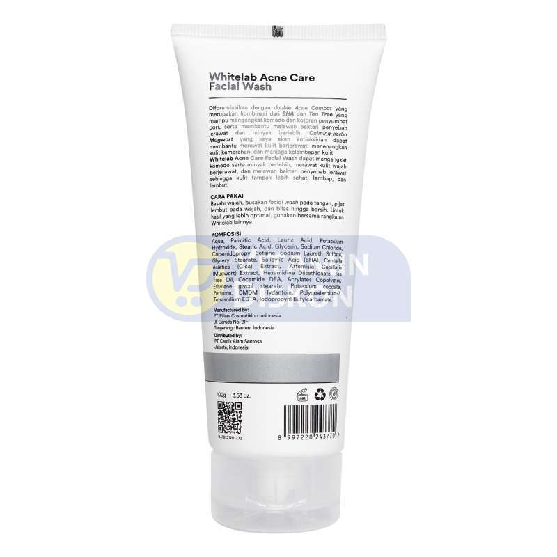 WHITELAB ACNE CARE FACIAL WASH 100GR