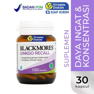 BLACKMORES GINKGO RECALL BPOM KALBE - 30 TAB