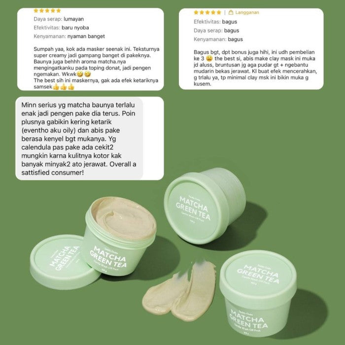TEDDY CLUBS MATCHA CLAY MASK 100GR