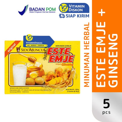 SIDOMUNCUL ESTE-EMJE PLUS GINGSENG - 1 BOX (5 PC)