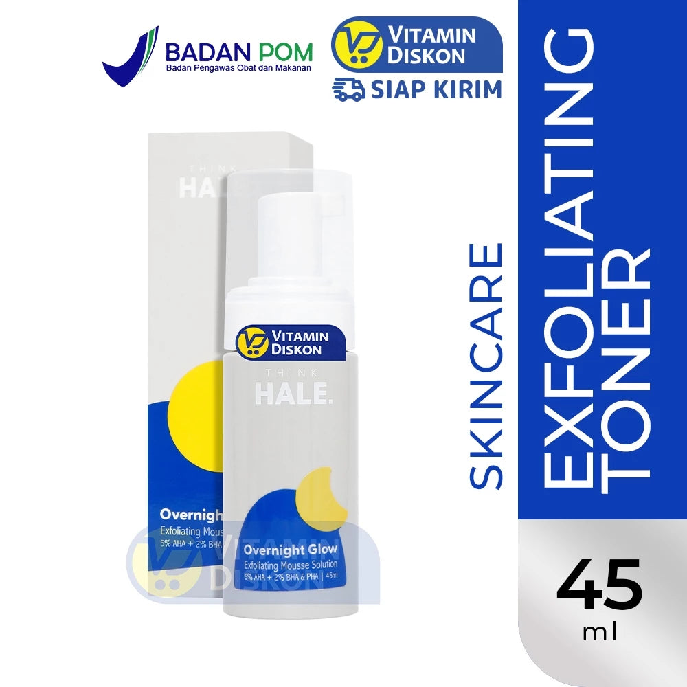 HALE OVERNIGHT GLOW EXFOLIATING MOUSSE SOLUTION 45 ML