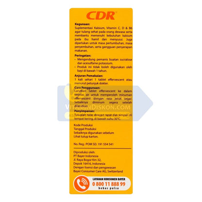 CDR EFFERVESCENT - 20 TABLET