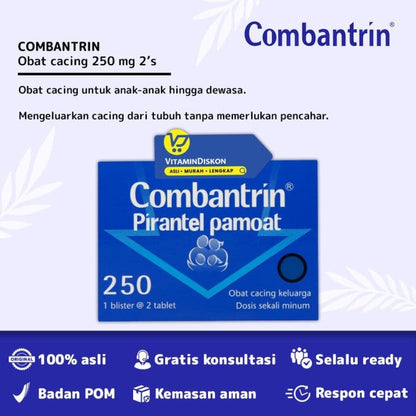 COMBANTRIN OBAT CACING 250 MG - 2 TABLET