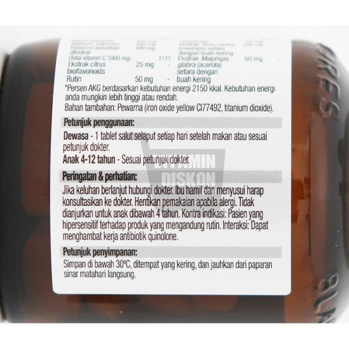 BLACKMORES BIO C 1000MG BPOM KALBE - 30 TAB