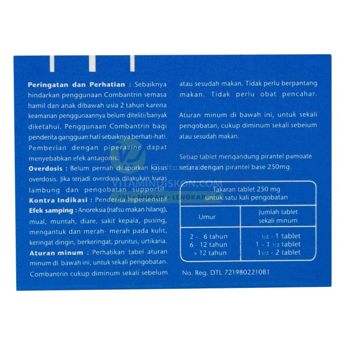 COMBANTRIN OBAT CACING 250 MG - 2 TABLET