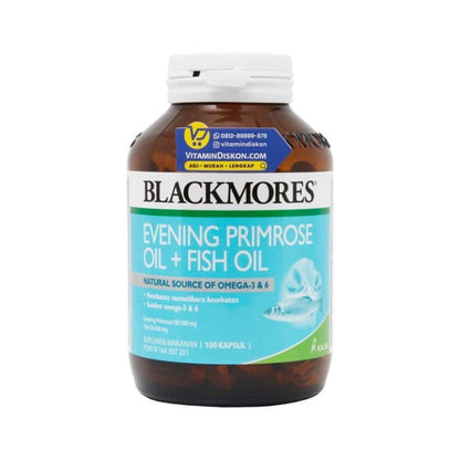 BLACKMORES EVENING PRIMROSE OIL PLUS FISH OIL BPOM KALBE - 100 CAPS