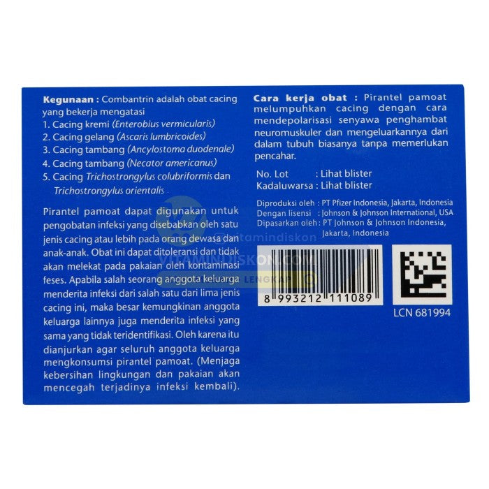 COMBANTRIN OBAT CACING 250 MG - 2 TABLET