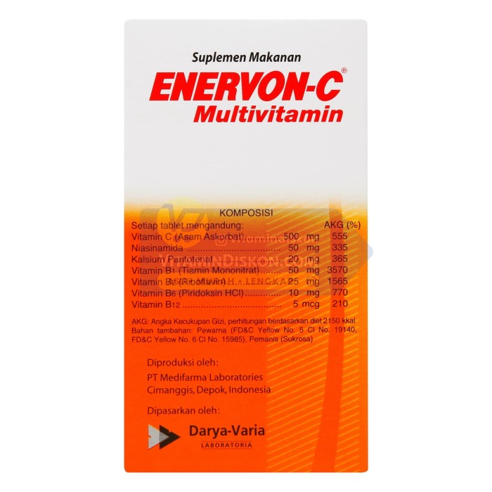 ENERVON C 500 MG - 30 TABLET