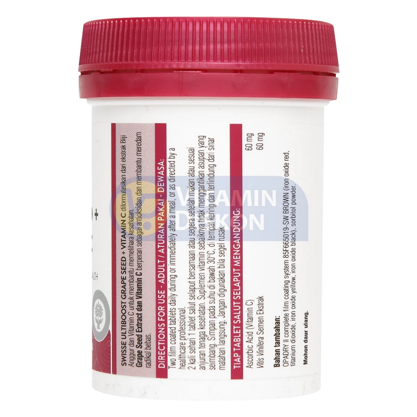 SWISSE GRAPE SEED 60 TAB