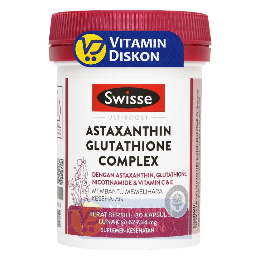 SWISSE ASTAXANTHIN GLUTATHIONE PLUS 30 TAB