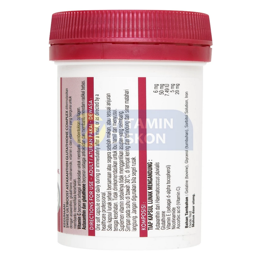 SWISSE ASTAXANTHIN GLUTATHIONE PLUS 30 TAB