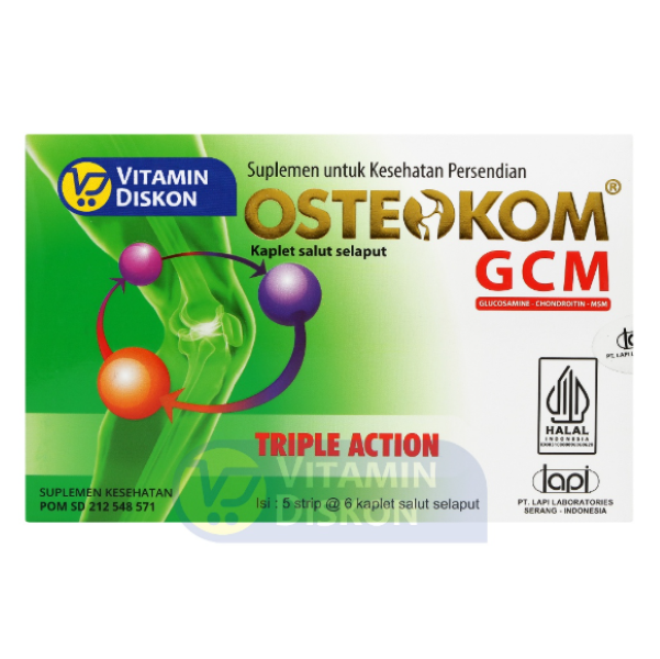 OSTEOKOM GCM TRIPLE ACTION BOX 30 KAPLET