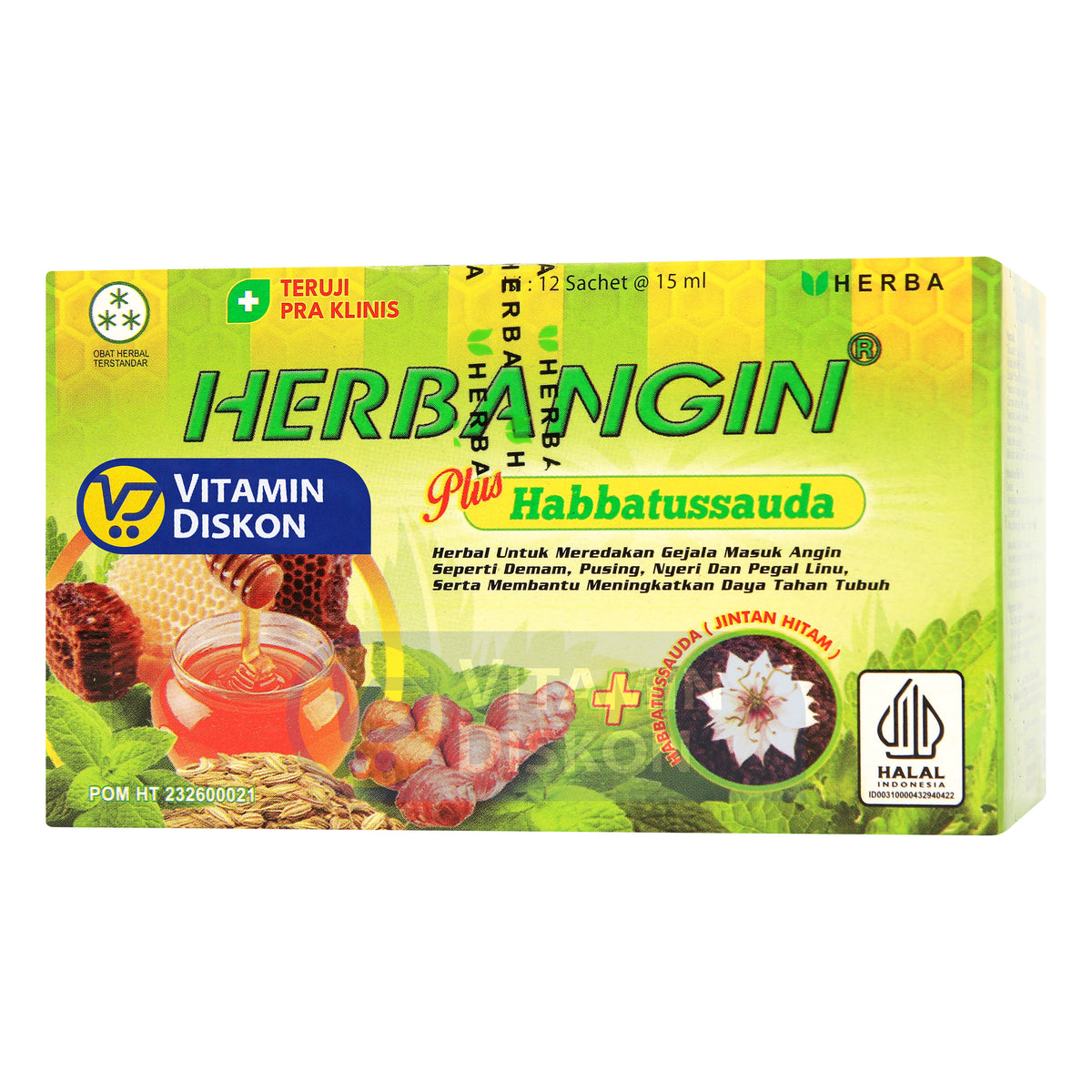 HERBANGIN 12 SACHET