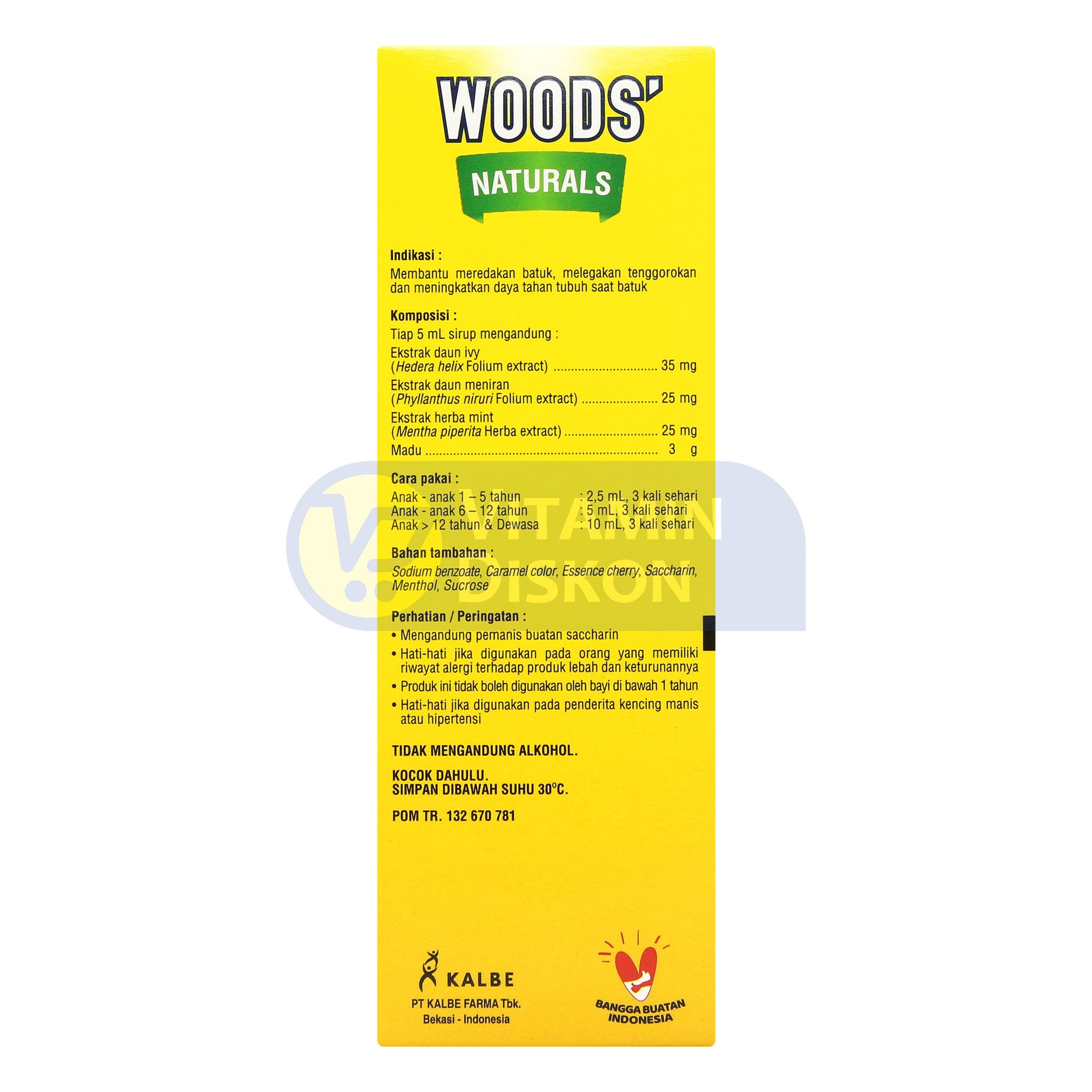 WOODS NATURALS 60ML