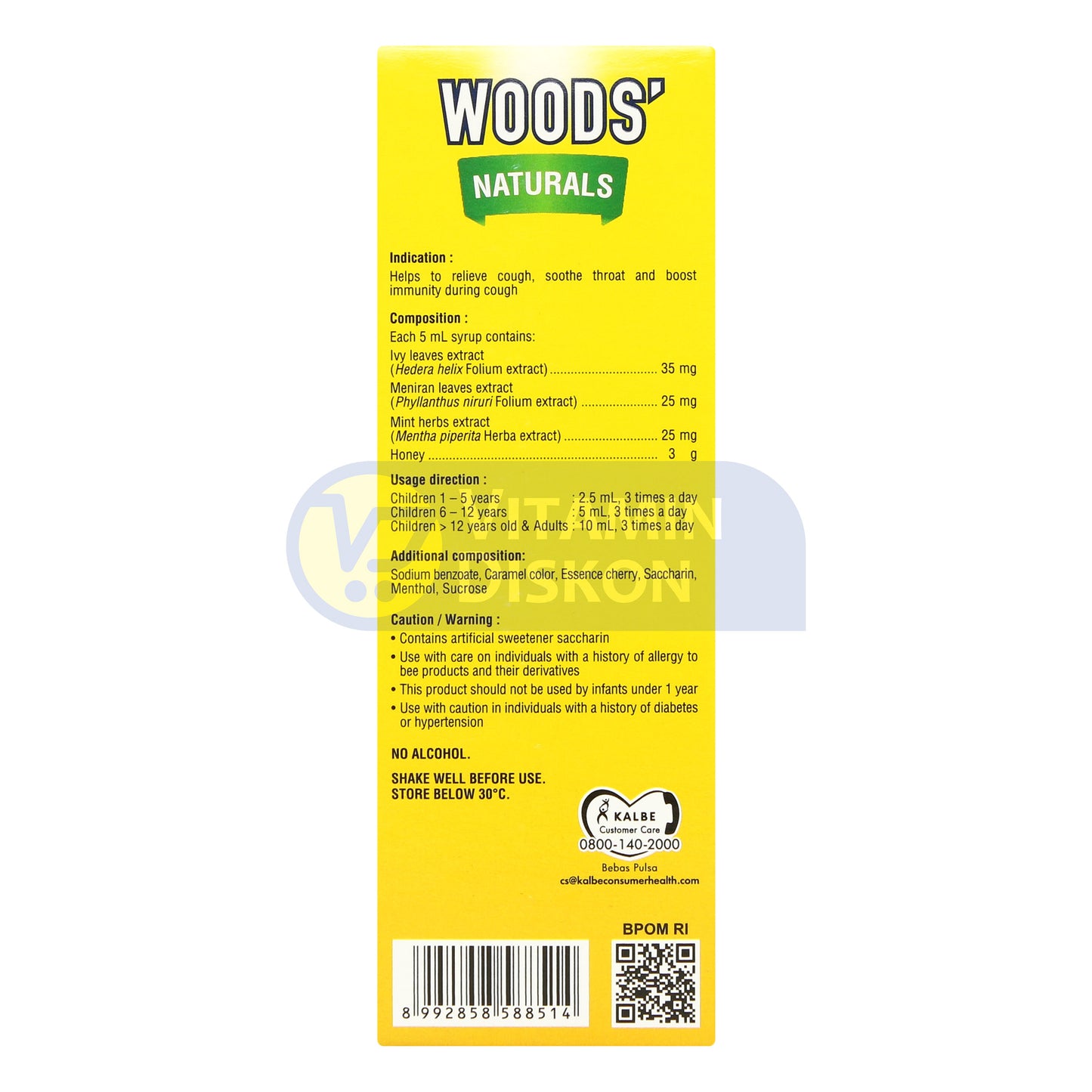 WOODS NATURALS 60ML