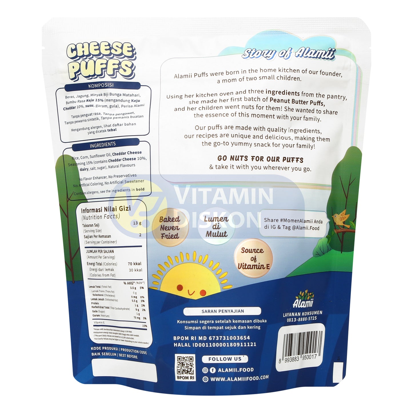 ALAMII CHEESE PUFFS 25GR