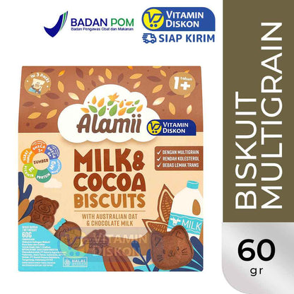 ALAMII MILK & COCOA BISCUITS 60GR