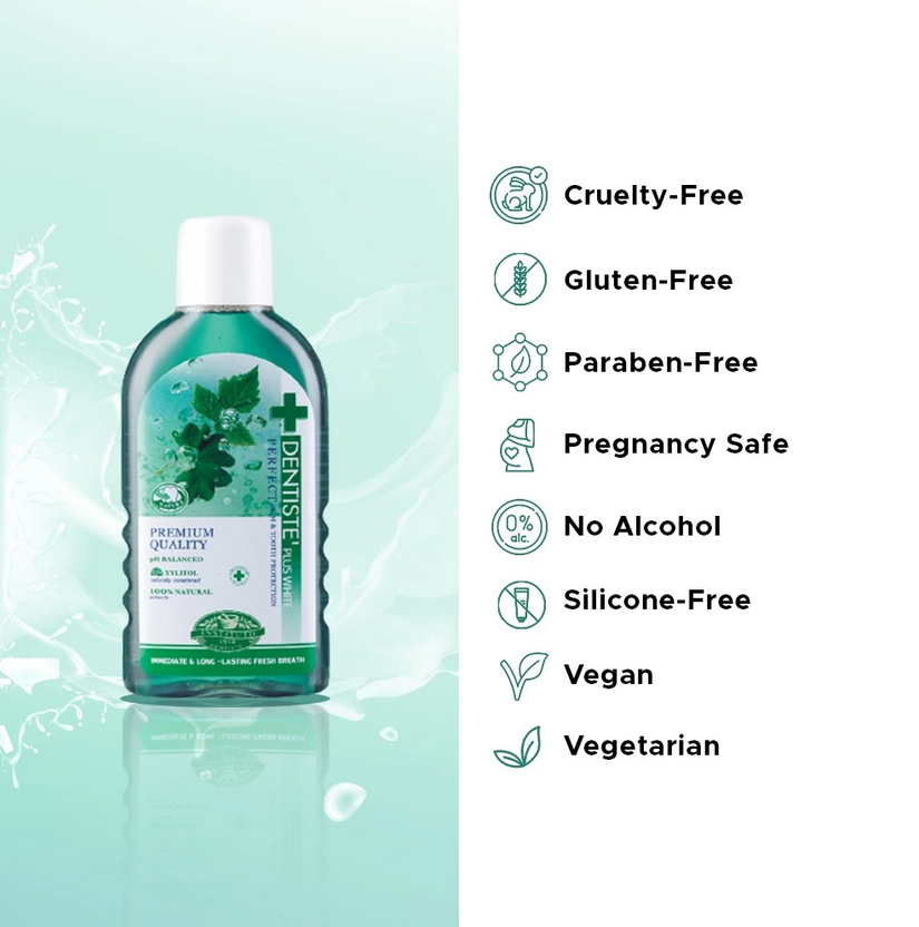 DENTISTE PLUS WHITE ORAL RINSE 450ML