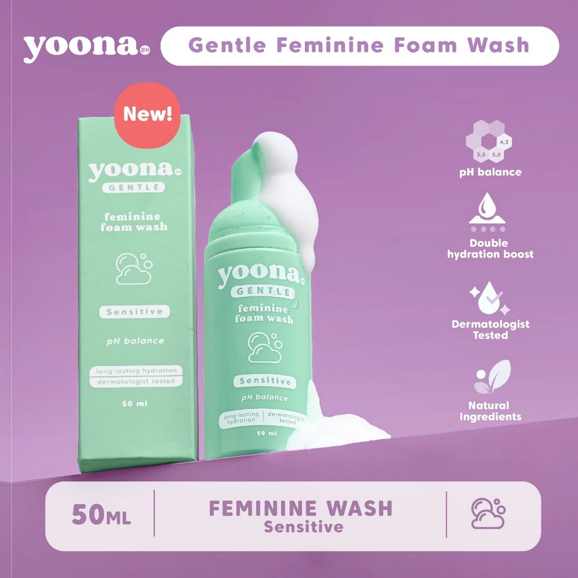 YOONA GENTLE FOAMING FEMININE FOAM WASH 50 ML