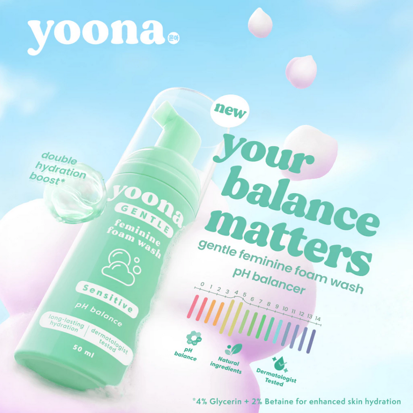YOONA GENTLE FOAMING FEMININE FOAM WASH 50 ML