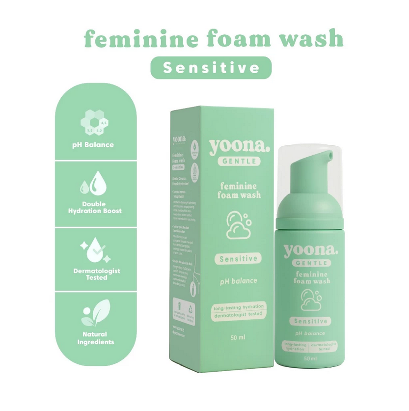 YOONA GENTLE FOAMING FEMININE FOAM WASH 50 ML