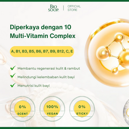 BIOSOOP MULTI-VITA CARE+ BABY SHAMPOO AND BATH 300ML Default Title