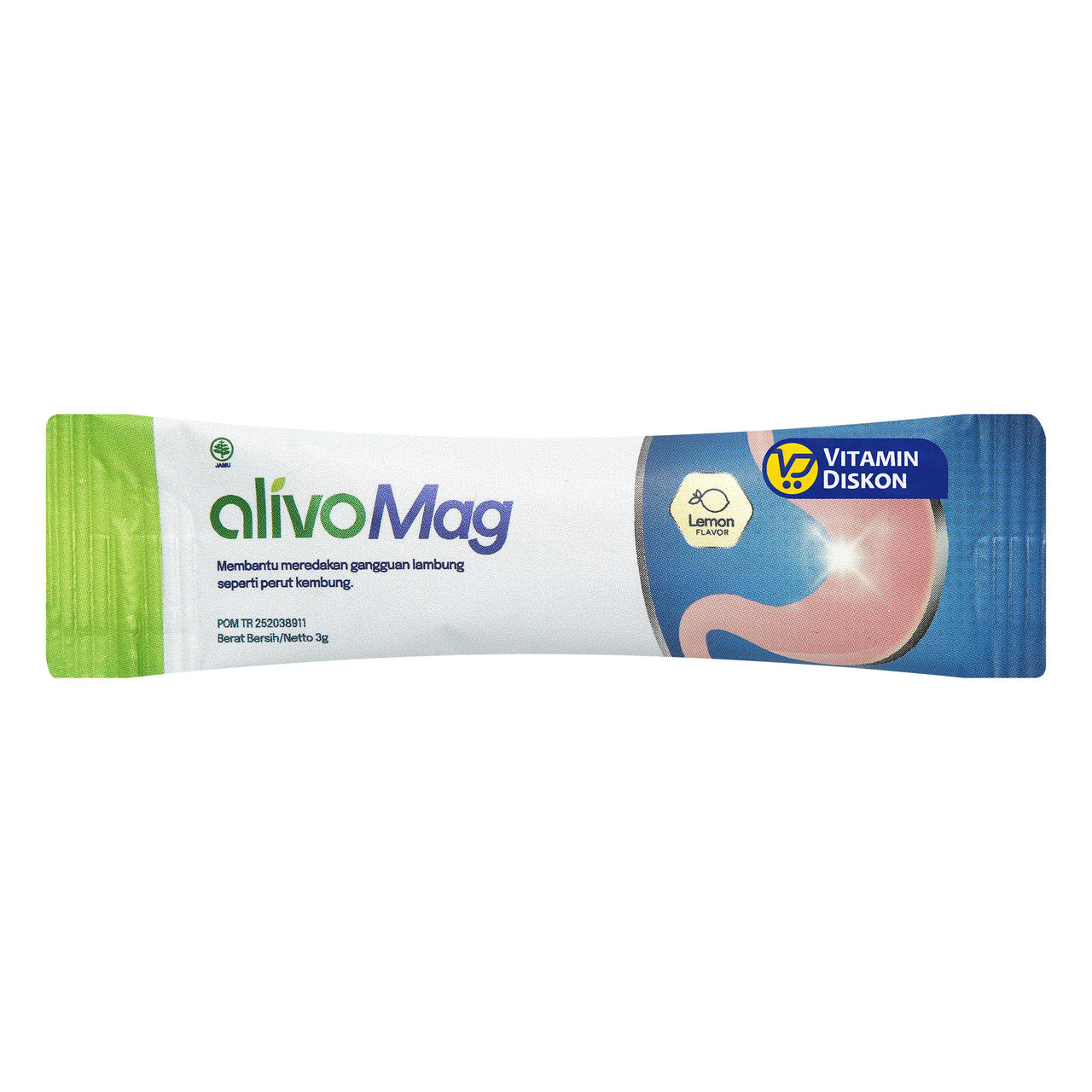 ALIVOMAG SUPLEMEN HERBAL LAMBUNG RASA LEMON 5 SACHET 3GR