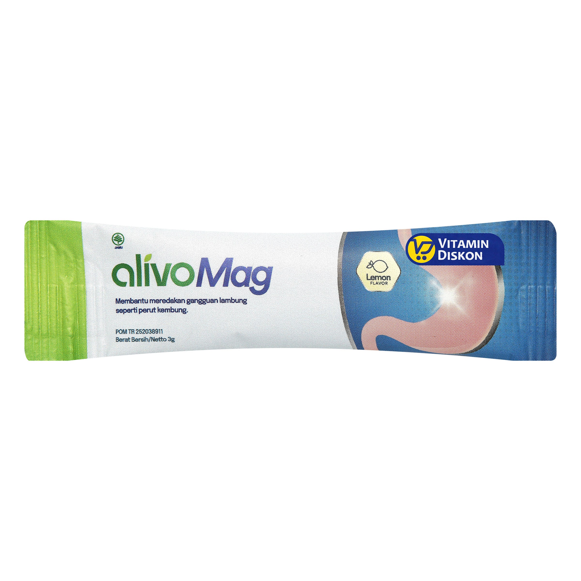 ALIVOMAG SUPLEMEN HERBAL LAMBUNG RASA LEMON 5 SACHET 3GR