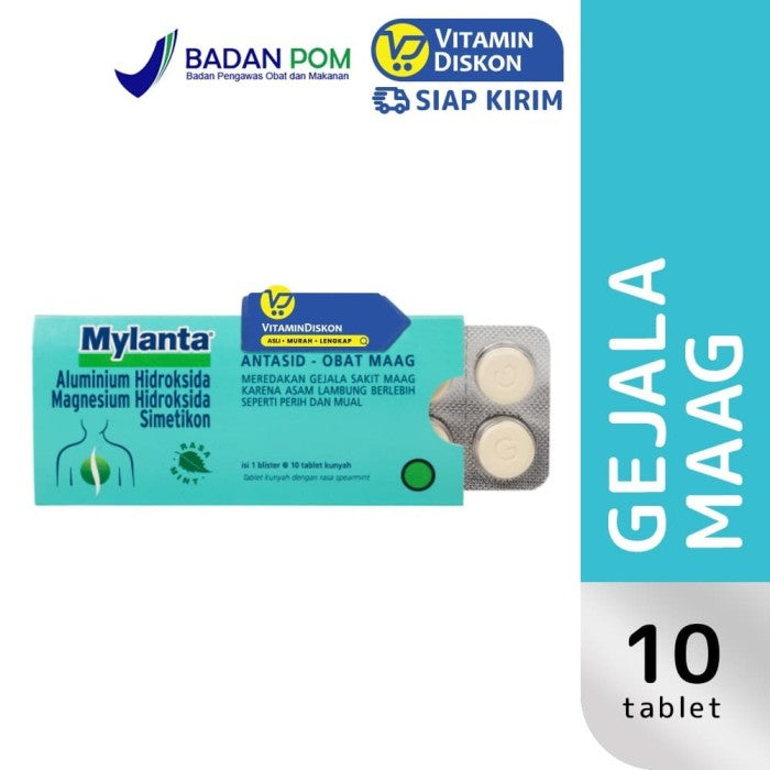 MYLANTA TABLET 1 STRIP @ 10 TABLET