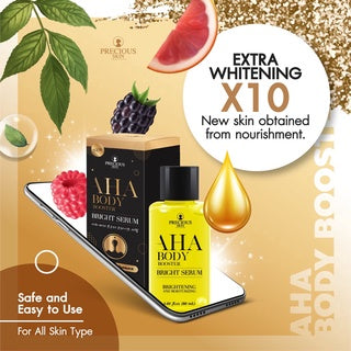 PRECIOUS SKIN AHA MIMI BRIGHTENING & WHITENING BOOSTER BODY SERUM 30ML